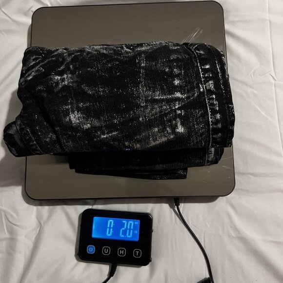 Bebe Jeans Metallic silver Size 27 Black Skinny Denim Pants - Picture 9 of 9